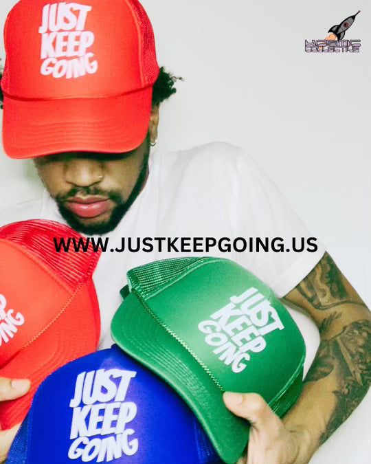 Just Keep Going Trucker Hat (Green)