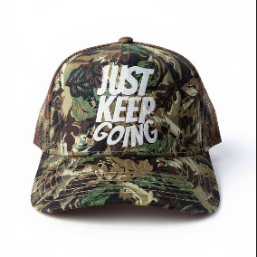 Just Keep Going 'TREE CAMO' Trucker Hat